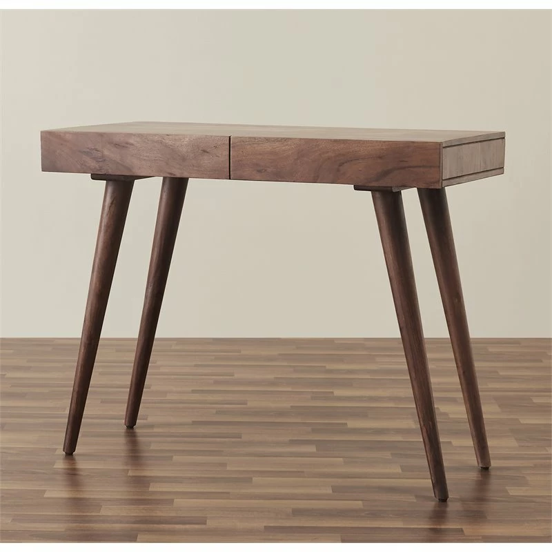 Mod-Arte Pratt Modern Kiln-dried Hard Wood Office Desk In Natural 4 Mod-Arte Pratt Modern Kiln-dried Hard Wood Office Desk In Natural - Image 2