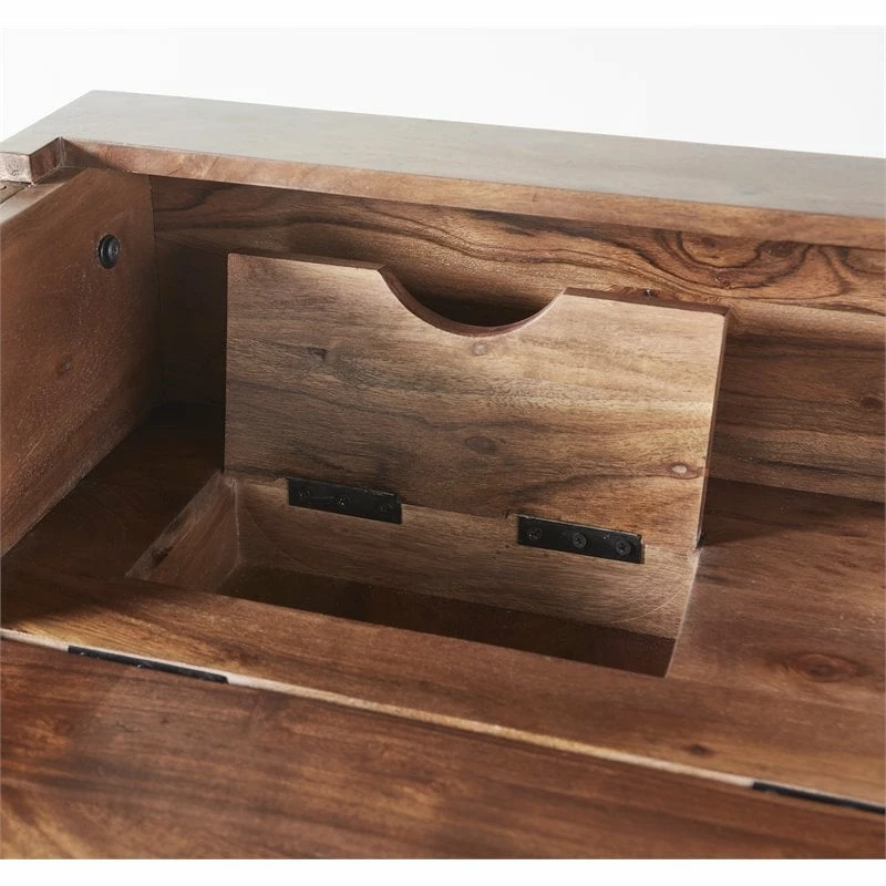 Mod-Arte Origami Modern Hardwood Secretary Desk In Dark Walnut Finish 7 Mod-Arte Origami Modern Hardwood Secretary Desk In Dark Walnut Finish - Image 5