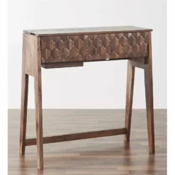 Mod-Arte Origami Modern Hardwood Secretary Desk In Dark Walnut Finish 33 Mod-Arte Origami Modern Hardwood Secretary Desk In Dark Walnut Finish -CYMAX Sales 2474926 2 L