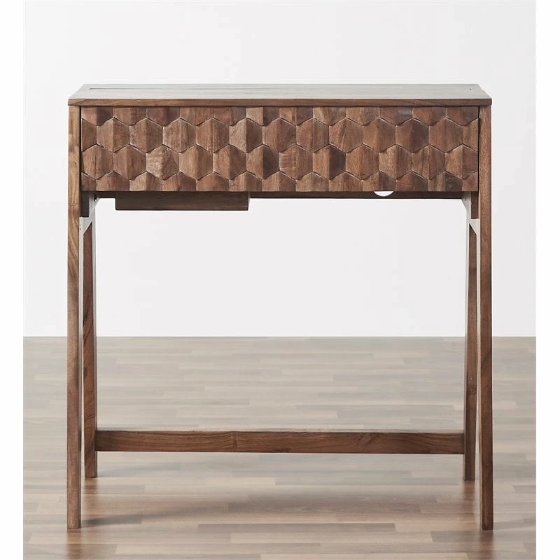 Mod-Arte Origami Modern Hardwood Secretary Desk In Dark Walnut Finish 16 Mod-Arte Origami Modern Hardwood Secretary Desk In Dark Walnut Finish - Image 14