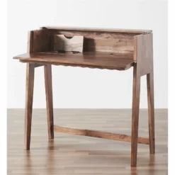 Mod-Arte Origami Modern Hardwood Secretary Desk In Dark Walnut Finish 39 Mod-Arte Origami Modern Hardwood Secretary Desk In Dark Walnut Finish -CYMAX Sales 2474926 8 L