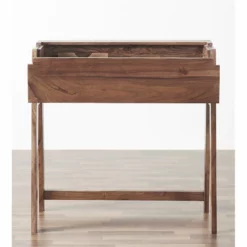 Mod-Arte Origami Modern Hardwood Secretary Desk In Dark Walnut Finish 40 Mod-Arte Origami Modern Hardwood Secretary Desk In Dark Walnut Finish -CYMAX Sales 2474926 9 L