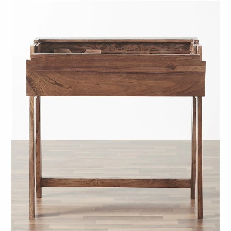 Mod-Arte Origami Modern Hardwood Secretary Desk In Dark Walnut Finish 21 Mod-Arte Origami Modern Hardwood Secretary Desk In Dark Walnut Finish - Image 19