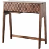 Mod-Arte Origami Modern Hardwood Secretary Desk In Dark Walnut Finish -CYMAX Sales 2474926 L