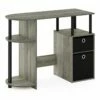 Furinno JAYA Engineered Wood Simplistic Computer Study Desk In Oak Gray/Black 1 Furinno JAYA Engineered Wood Simplistic Computer Study Desk In Oak Gray/Black -CYMAX Sales 2476233 L