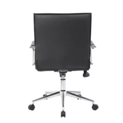 Boss Office Modern Ribbed Back Adjustable Office Desk Chair With Arms In Black 13 Boss Office Modern Ribbed Back Adjustable Office Desk Chair With Arms In Black -CYMAX Sales 2484411 3 L