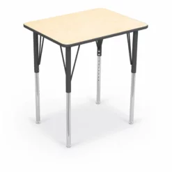 MooreCo 21-30" Height Adjustable Wood Essentials Economy Rectangle Desk In Brown -CYMAX Sales 2486658 L