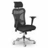 MooreCo 48-51" Plastic Ergo Ex Ergonomic Executive Chair With Casters In Black -CYMAX Sales 2488254 L