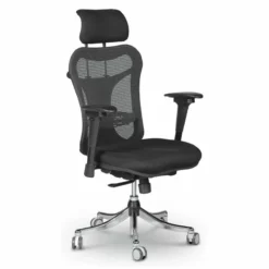 MooreCo 48-51" Plastic Ergo Ex Ergonomic Executive Chair With Casters In Black