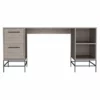 FM Furniture San Francisco 150 Modern Wood Desk With 2- Drawer In Light Gray -CYMAX Sales 2489047 L