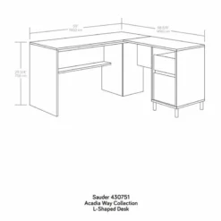 Sauder Acadia Way Engineered Wood L-Shaped Desk In Raven Oak/Timber Oak -CYMAX Sales 2491092 16 L