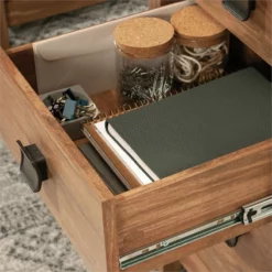 Sauder Cannery Bridge Engineered Wood Executive Desk In Sindoori Mango/Brown -CYMAX Sales 2498975 13 L