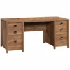 Sauder Cannery Bridge Engineered Wood Executive Desk In Sindoori Mango/Brown 2 Sauder Cannery Bridge Engineered Wood Executive Desk In Sindoori Mango/Brown -CYMAX Sales 2498975 L