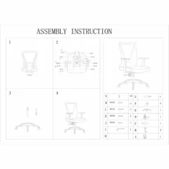 FM Furniture Hobart 41" Adjustable Modern Plastic Office Chair In Black -CYMAX Sales 2499048 5 L
