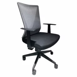 FM Furniture Hobart 41" Adjustable Modern Plastic Office Chair In Black