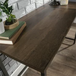 UrbanPro Mid-Century Wood And Metal L-Shape Desk In Smoked Oak -CYMAX Sales 2499512 9 L