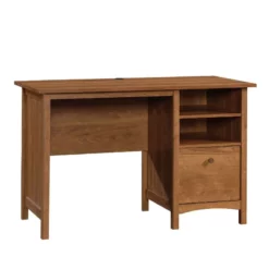 UrbanPro Single Engineered Wood Pedestal Desk In Prairie Cherry Finish
