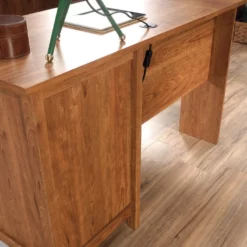 UrbanPro Traditional Engineered Wood L-Desk In Prairie Cherry Finish -CYMAX Sales 2499569 12 L