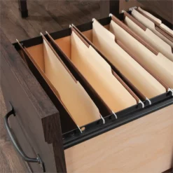 UrbanPro Traditional Engineered Wood Desk In Coffee Oak -CYMAX Sales 2499576 10 L