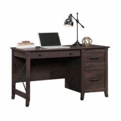 UrbanPro Traditional Engineered Wood Desk In Coffee Oak -CYMAX Sales 2499576 3 L