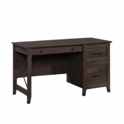UrbanPro Traditional Engineered Wood Desk In Coffee Oak