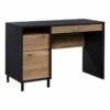 UrbanPro Modern Engineered Wood/Metal Single Pedestal Desk In Raven Oak -CYMAX Sales 2499580 17 L