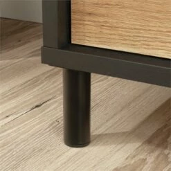 UrbanPro Modern Engineered Wood/Metal Single Pedestal Desk In Raven Oak -CYMAX Sales 2499580 28 L