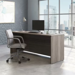Sauder Affirm Engineered Wood 72" X 24" Desk Shell In Hudson Elm/Brown -CYMAX Sales 2501781 3 L