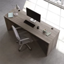 Sauder Affirm Engineered Wood 72" X 24" Desk Shell In Hudson Elm/Brown -CYMAX Sales 2501781 4 L