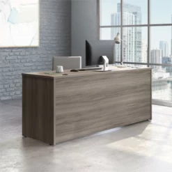 Sauder Affirm Engineered Wood 72" X 24" Desk Shell In Hudson Elm/Brown -CYMAX Sales 2501781 5 L