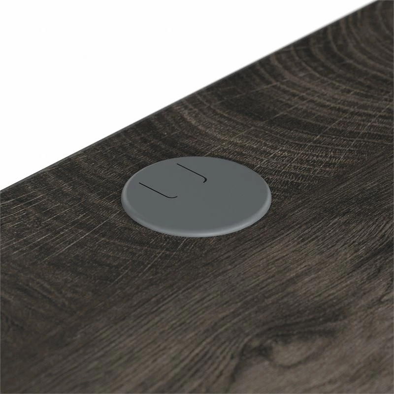 City Park 60W Industrial L Shaped Desk In Dark Gray Hickory - Engineered Wood 6 City Park 60W Industrial L Shaped Desk In Dark Gray Hickory - Engineered Wood - Image 4