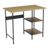 ZUO Harris Modern Style Steel Metal Desk In Brass And Black Finish -CYMAX Sales 2516018 L