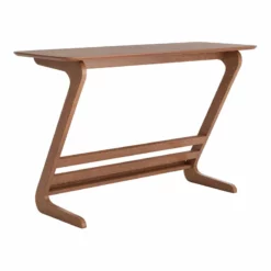 ZUO Zoroastria Modern Style Rubber Wood MDF And Ash Veneer Desk In Brown Finish