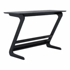 ZUO Zoroastria Modern Style Rubber Wood MDF And Ash Veneer Desk In Black Finish