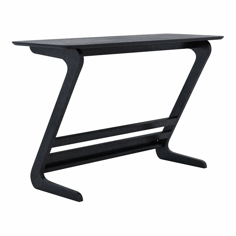 ZUO Zoroastria Modern Style Rubber Wood MDF And Ash Veneer Desk In Black Finish 3 ZUO Zoroastria Modern Style Rubber Wood MDF And Ash Veneer Desk In Black Finish