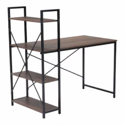 ZUO Lebanon Modern Style Steel And MDF Desk In Walnut And Black Finish