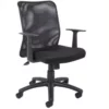 UrbanPro Contemporary Fabric Mesh Task Office Chair With T-Arms In Black 2 UrbanPro Contemporary Fabric Mesh Task Office Chair With T-Arms In Black -CYMAX Sales 2516657 1 L