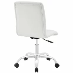 UrbanPro Modern Faux Leather Mid Back Swivel Office Chair In White 8 UrbanPro Modern Faux Leather Mid Back Swivel Office Chair In White -CYMAX Sales 2516829 2 L