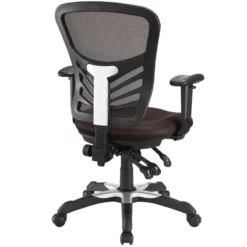 UrbanPro Modern Fabric/Sponge Adjustable Height Office Chair In Mahogany/Black 9 UrbanPro Modern Fabric/Sponge Adjustable Height Office Chair In Mahogany/Black -CYMAX Sales 2516847 7 L