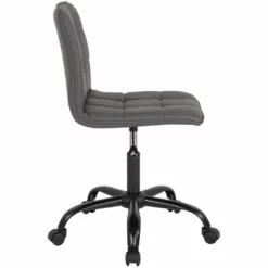 UrbanPro Mid Back Leather Tufted Swivel Office Chair -CYMAX Sales 2516963 2 L
