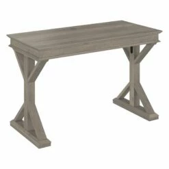 Homestead 48W Writing Desk In Driftwood Gray - Engineered Wood -CYMAX Sales 2517675 L