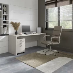 Echo 72W Computer Desk With Drawers In Pure White - Engineered Wood -CYMAX Sales 2517765 1 L 1