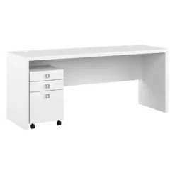 Echo 72W Computer Desk With Drawers In Charcoal Maple - Engineered Wood 28 Echo 72W Computer Desk With Drawers In Charcoal Maple - Engineered Wood -CYMAX Sales 2517767 L