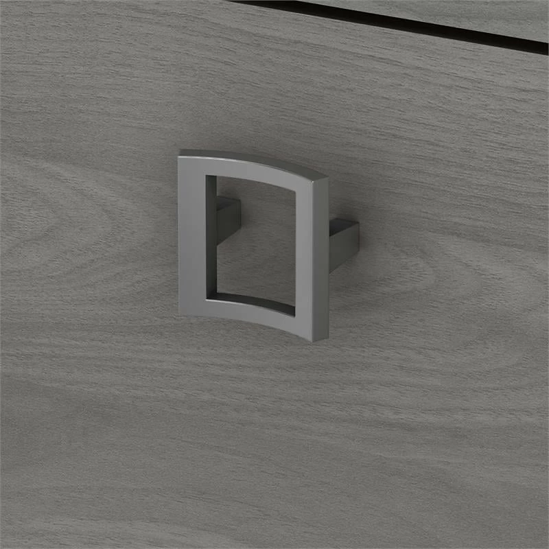 Echo 72W Computer Desk With Hutch & Drawers In Modern Gray - Engineered Wood 18 Echo 72W Computer Desk With Hutch & Drawers In Modern Gray - Engineered Wood - Image 16