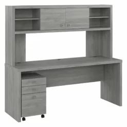 Echo 72W Computer Desk With Hutch & Drawers In Pure White - Engineered Wood 34 Echo 72W Computer Desk With Hutch & Drawers In Pure White - Engineered Wood -CYMAX Sales 2517771 L 3