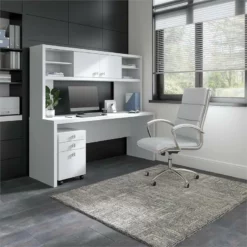 Echo 72W Computer Desk With Hutch & Drawers In Charcoal Maple - Engineered Wood 29 Echo 72W Computer Desk With Hutch & Drawers In Charcoal Maple - Engineered Wood -CYMAX Sales 2517772 1 L 2