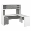 Echo 72W L Shaped Desk With Hutch & Drawers In Charcoal Maple - Engineered Wood -CYMAX Sales 2517804 L 3