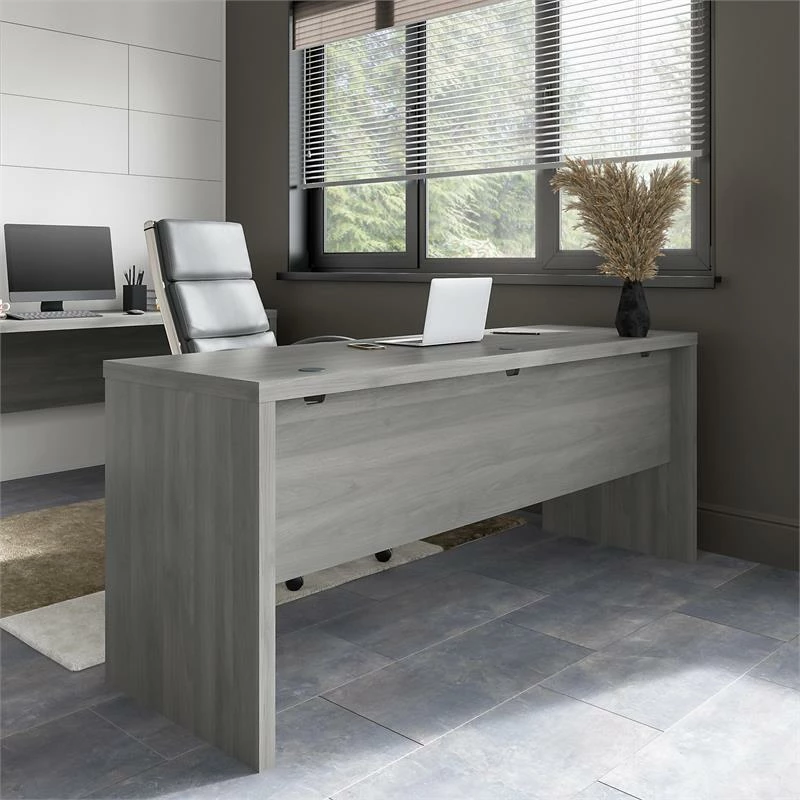 Echo 72W Computer Desk In Charcoal Maple - Engineered Wood 10 Echo 72W Computer Desk In Charcoal Maple - Engineered Wood - Image 8