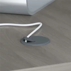 Echo 42W Desk Return/Bridge In Pure White - Engineered Wood -CYMAX Sales 2517812 3 L