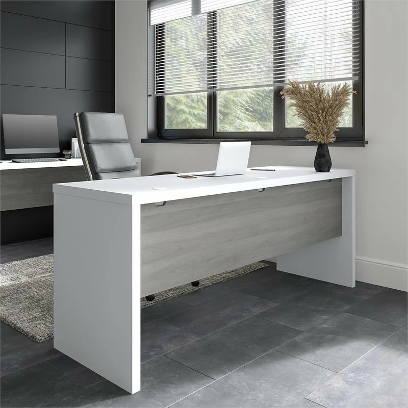 Echo 72W Computer Desk In Charcoal Maple - Engineered Wood 4 Echo 72W Computer Desk In Charcoal Maple - Engineered Wood - Image 2